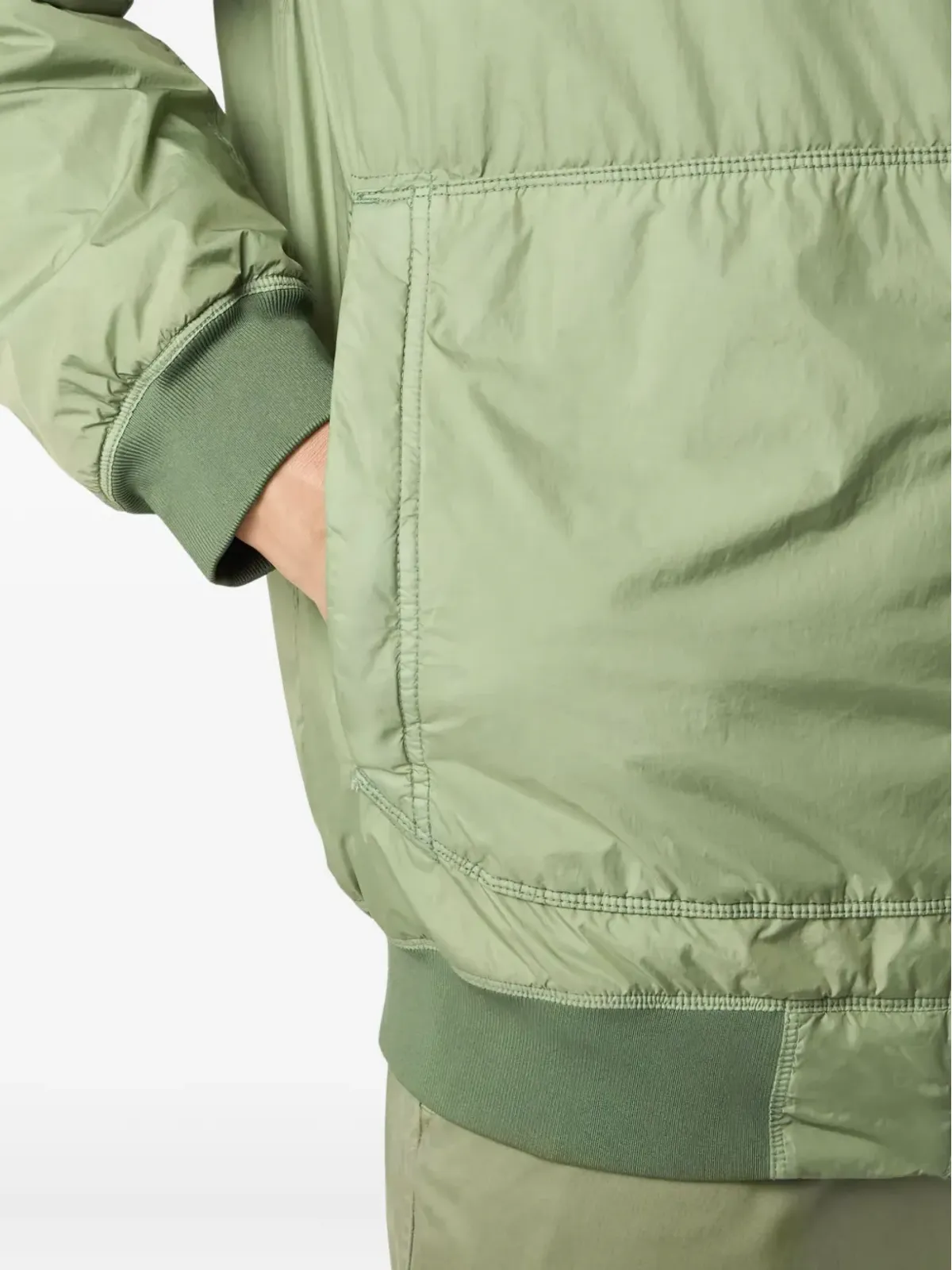 Stone Island ロゴパッチ付きジップジャケット - 画像4