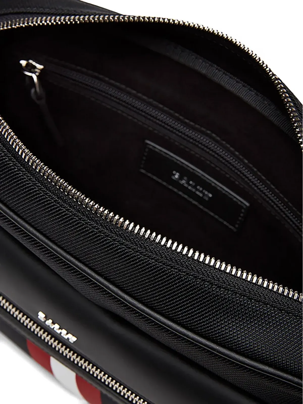 Bally Tharek リボンディテール キャンバス メッセンジャーバッグ - ブラック - 画像3