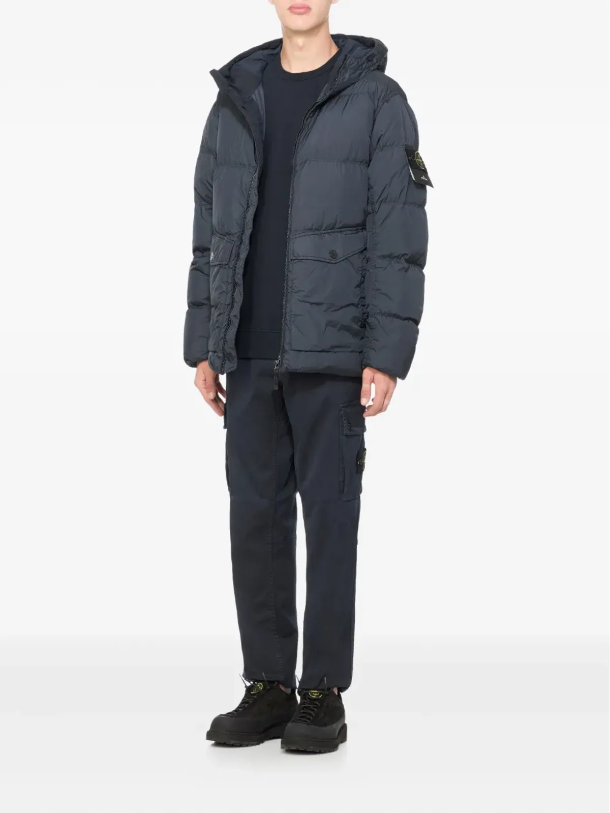 Stone Island 4100011 クリンクル レップ NY パデッドジャケット - 画像2