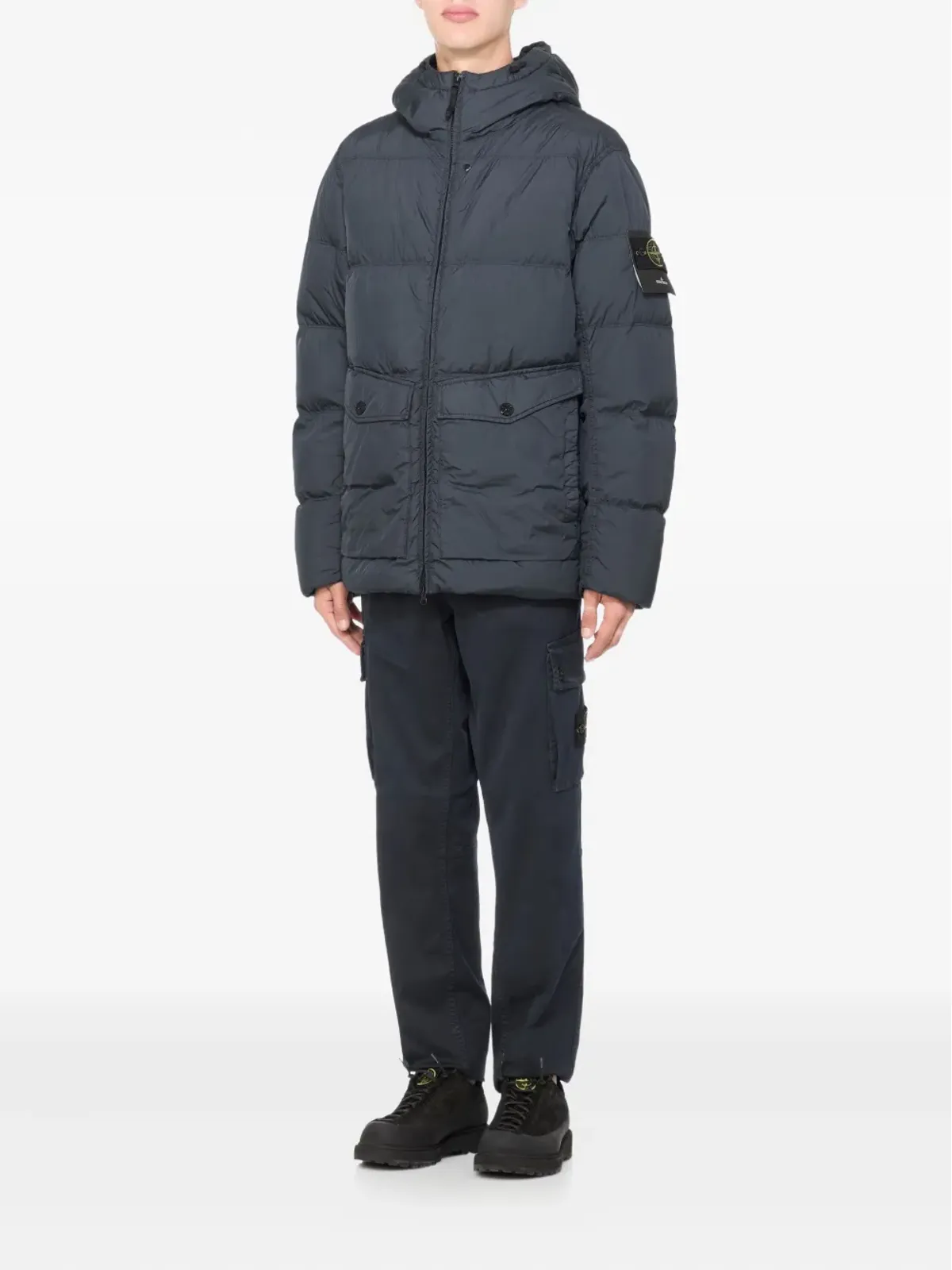 Stone Island 4100011 クリンクル レップ NY パデッドジャケット - 画像3