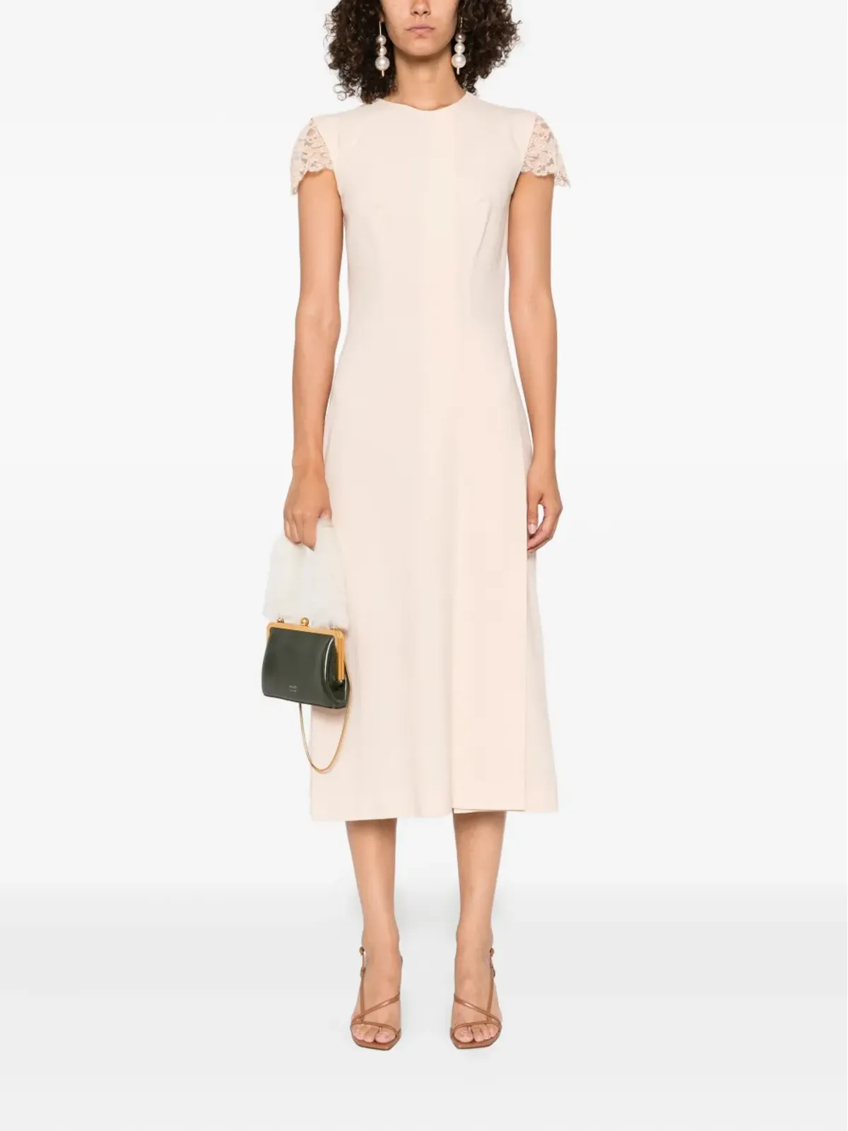 Ermanno Scervino レーストリム付きシフトドレス - 画像2