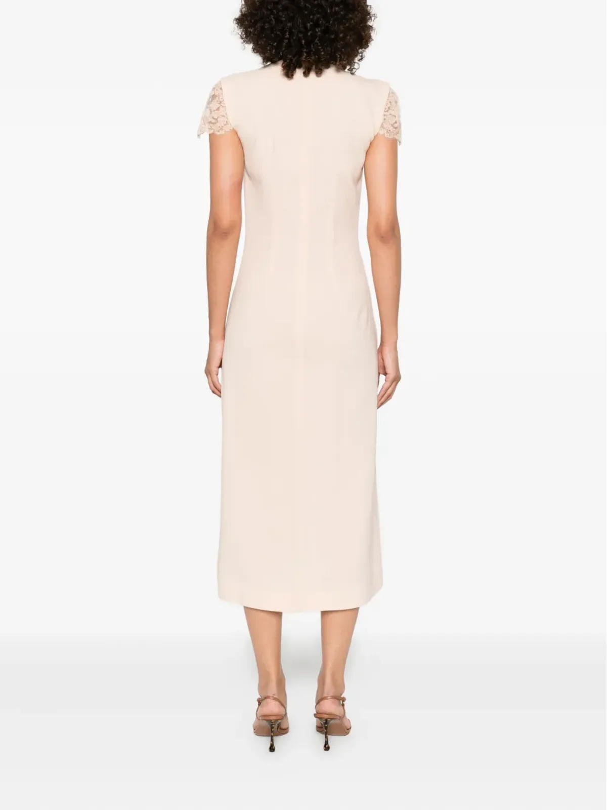 Ermanno Scervino レーストリム付きシフトドレス - 画像4