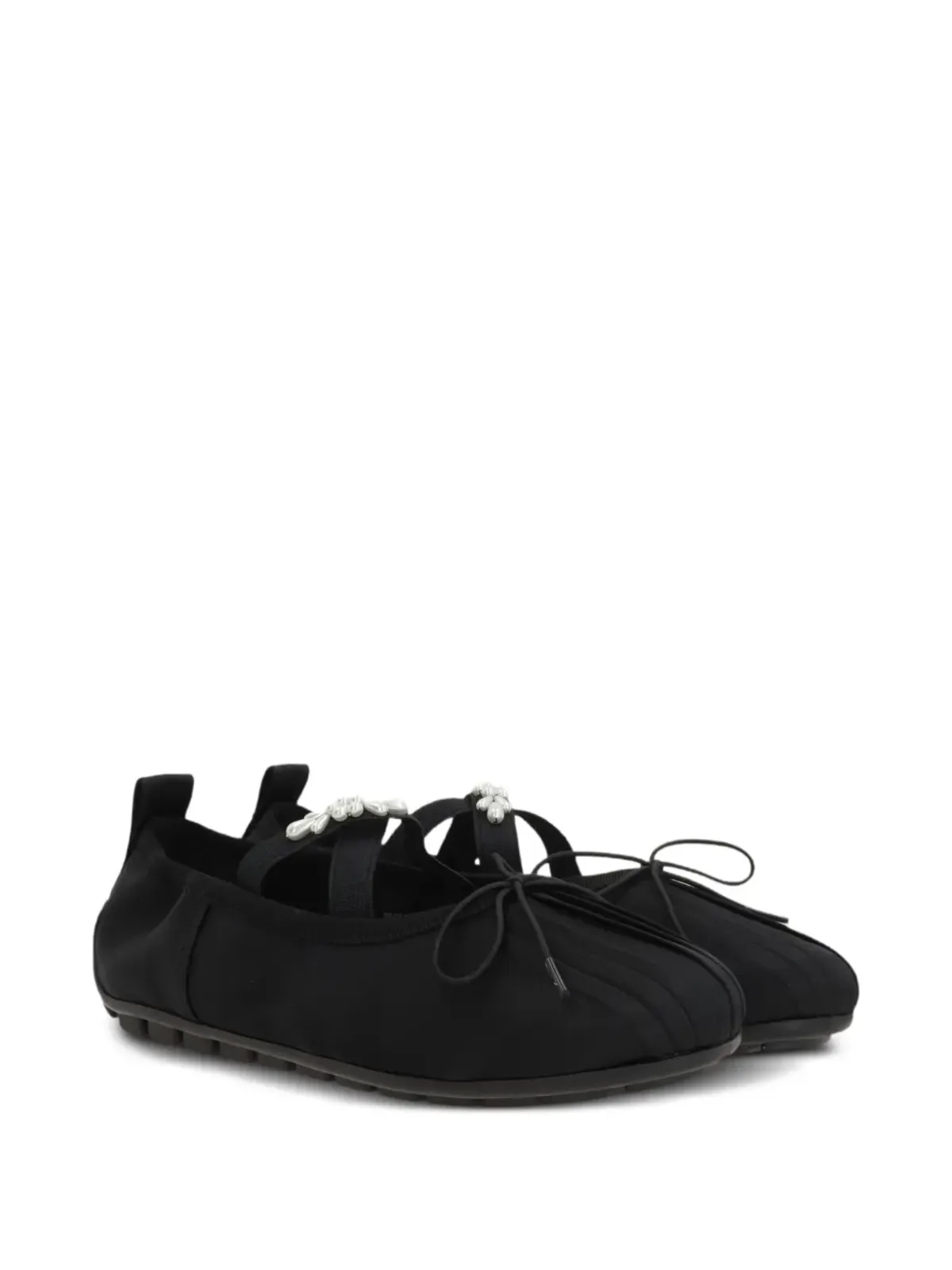 Simone Rocha フェイクパール付きバレエフラット - 画像2