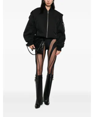 Jean Paul Gaultier ジップファスナー付き クロップド ボンバージャケット - ブラック - サムネイル2
