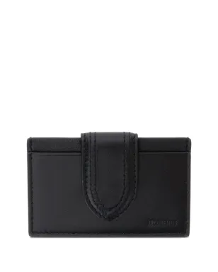 Jacquemus The Bambino leather flap wallet - Black - サムネイル1