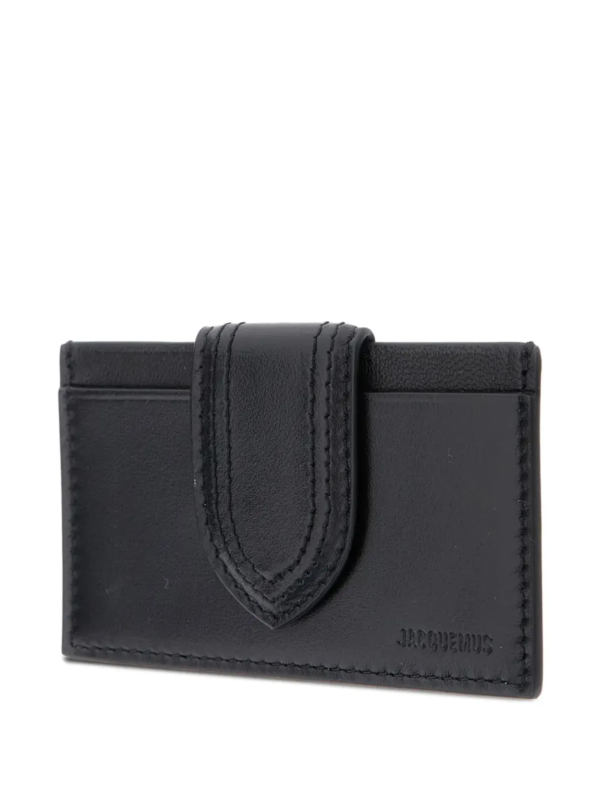 Jacquemus The Bambino leather flap wallet - Black - 画像3