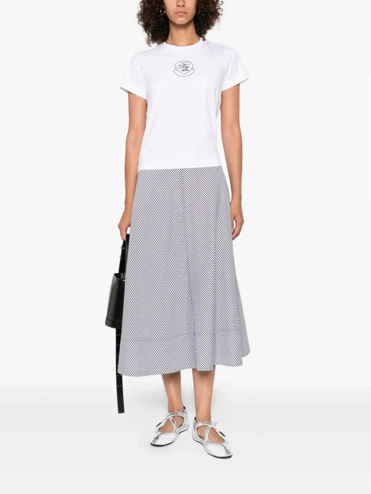 Moncler ハート刺繍入りコットンTシャツ - 画像2