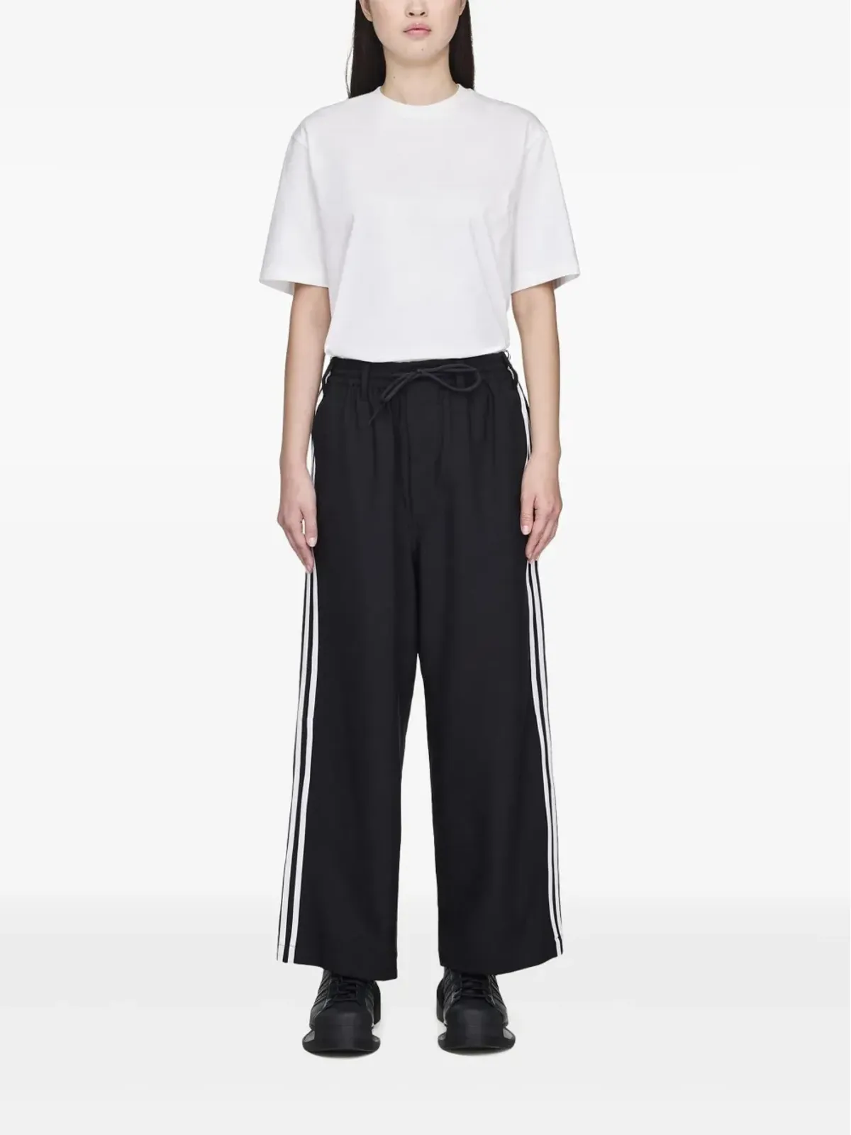 Y-3 ワイドレッグトラックパンツ - 画像2