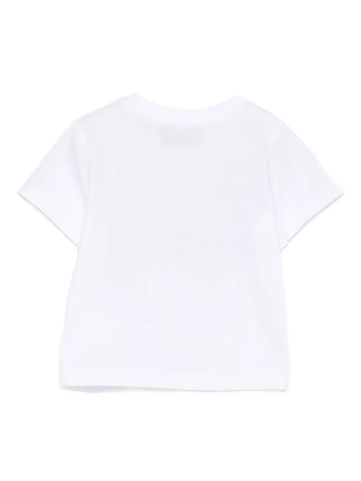 Moschino Kids pencil-print T-shirt - White - 画像2