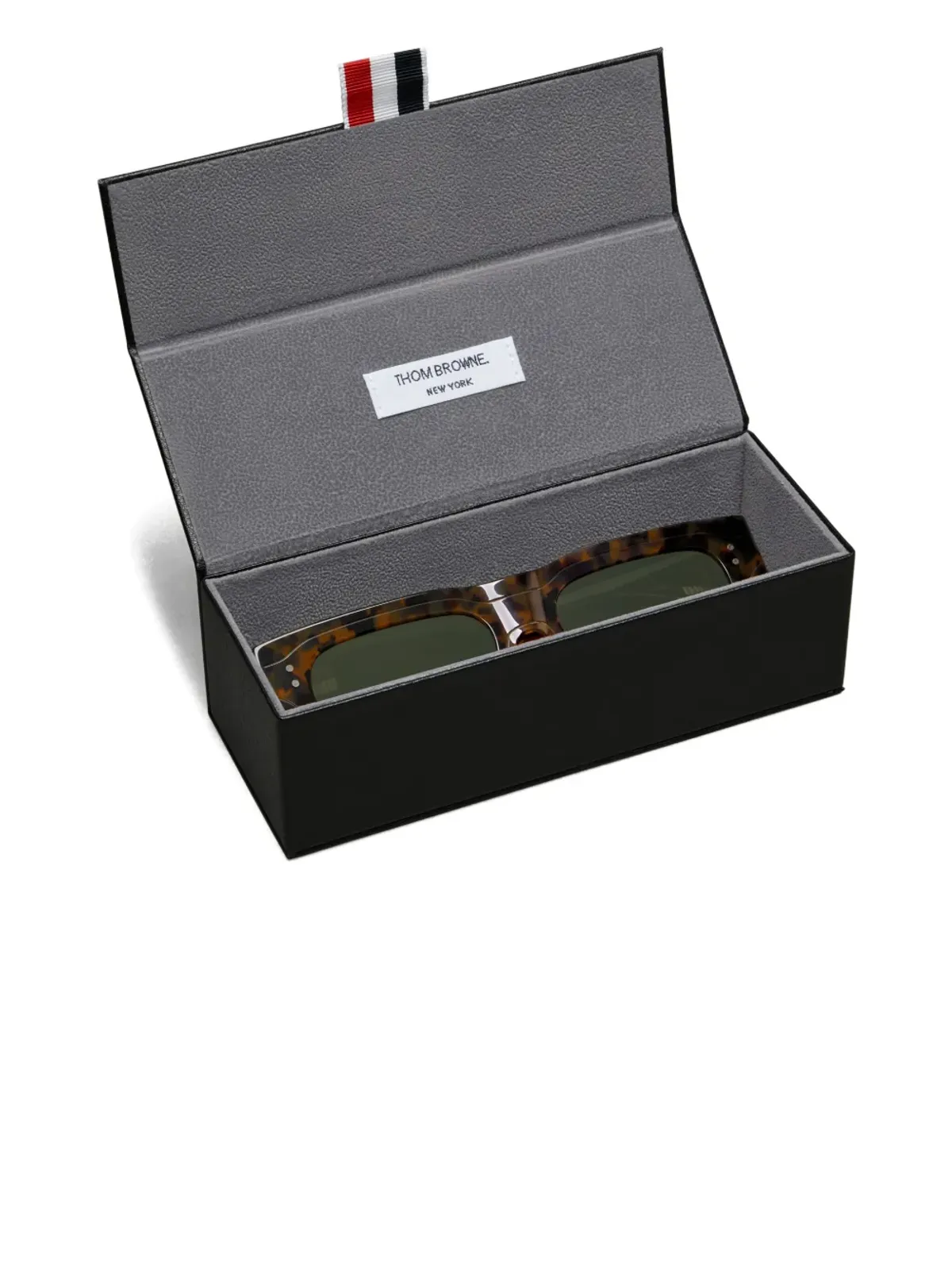Thom Browne Eyewear べっ甲柄 長方形フレーム サングラス - 画像4