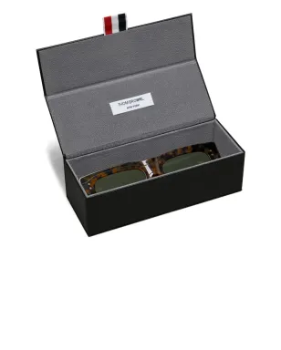 Thom Browne Eyewear べっ甲柄 長方形フレーム サングラス - サムネイル4