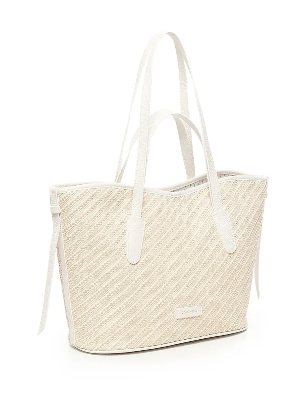 Coccinelle 斜め柄のトートバッグ - 画像3