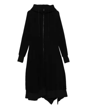 Yohji Yamamoto フード付きアシンメトリコート - サムネイル1