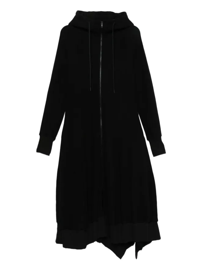 YOHJI YAMAMOTO Yohji Yamamoto フード付きアシンメトリコートの商品画像