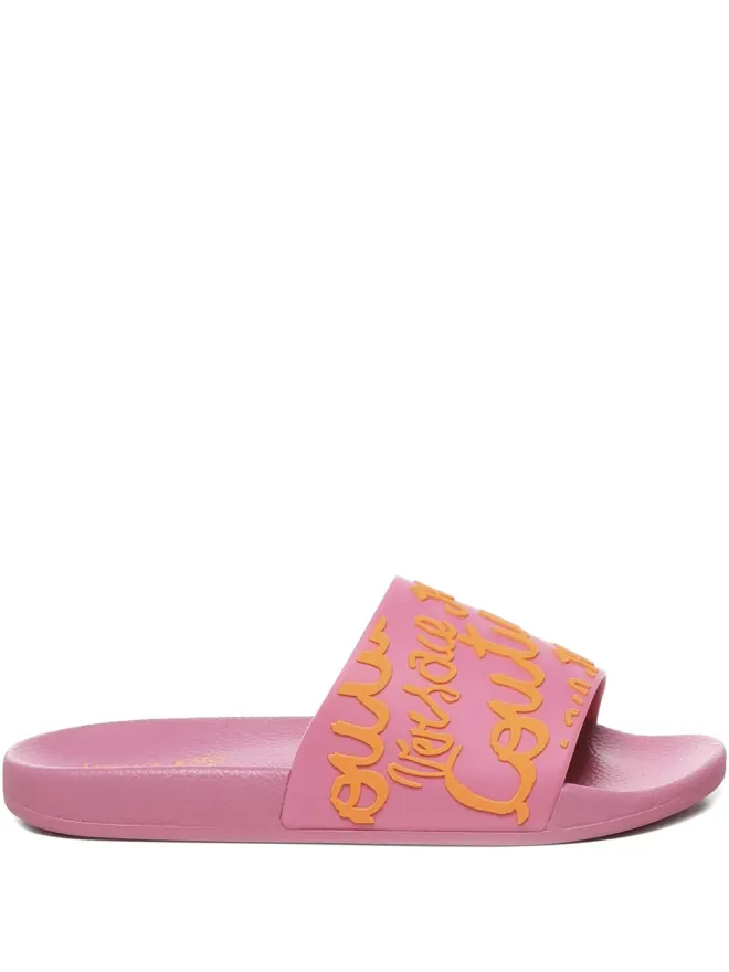 Versace Jeans Couture Versace Jeans Couture ロゴディテールスライドの商品画像