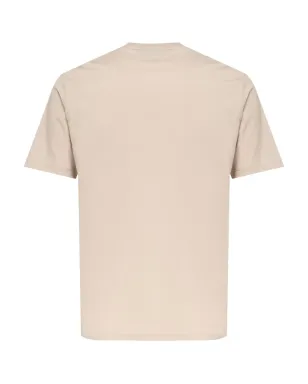 Giuliano Galiano ジュリアーノ・ガリアーノ クルーネック半袖Tシャツ - ベージュ - サムネイル1