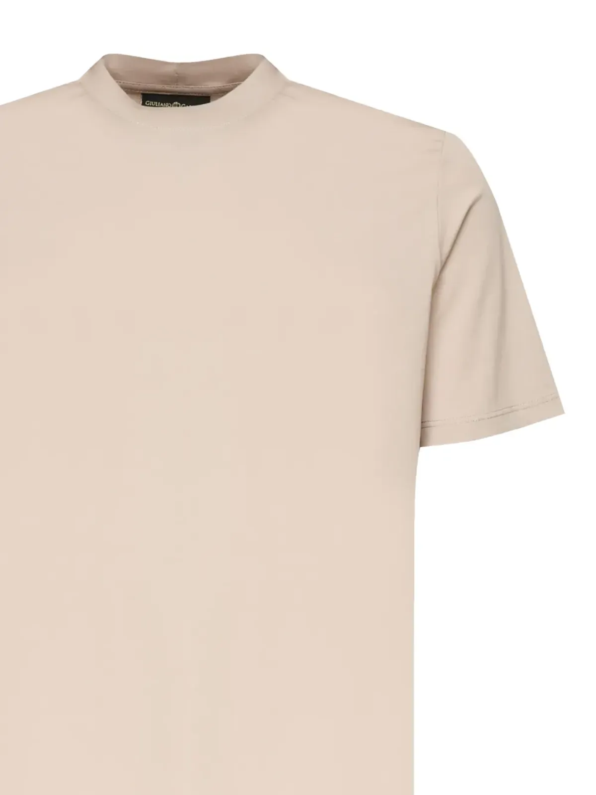 Giuliano Galiano ジュリアーノ・ガリアーノ クルーネック半袖Tシャツ - ベージュ - 画像2