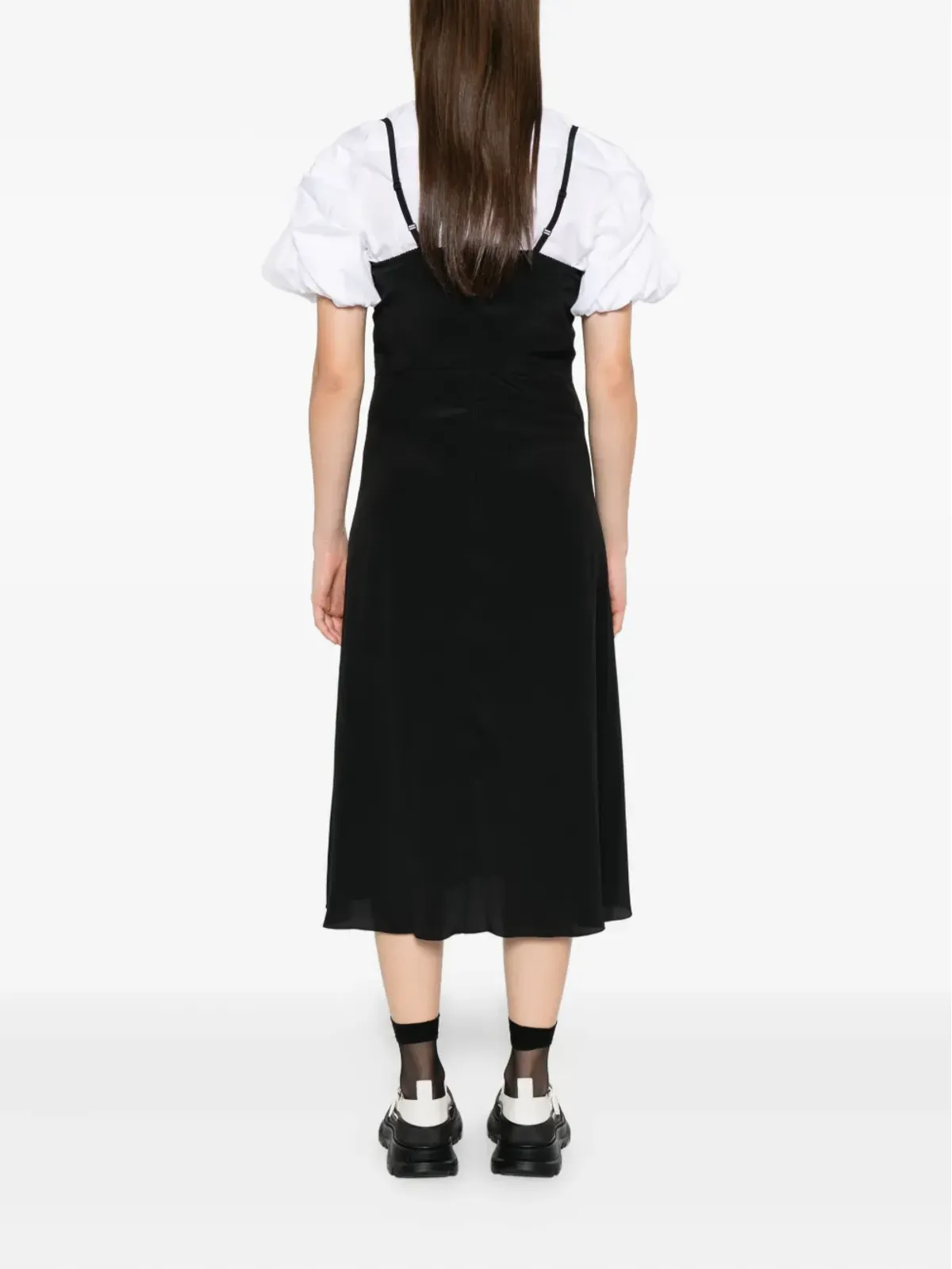 Simone Rocha フリル付きミディドレス - 画像4