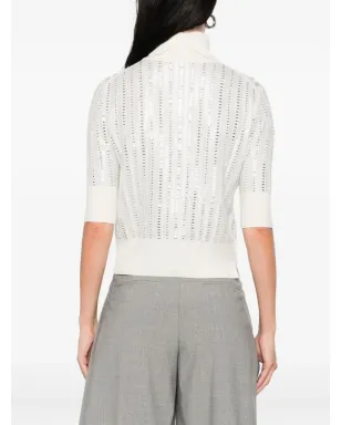 Ermanno Scervino エンベリッシュド タートルネック トップ - サムネイル4