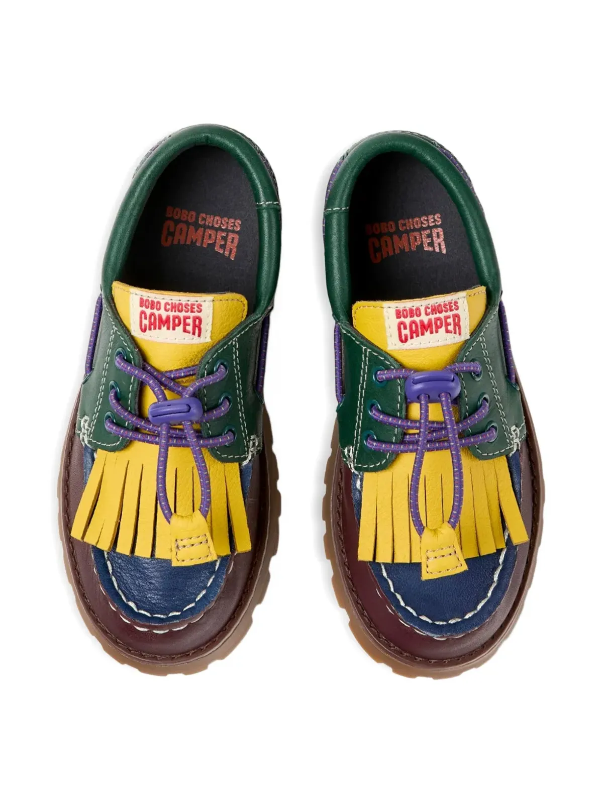 Camper Kids フリンジボートシューズ - 画像4
