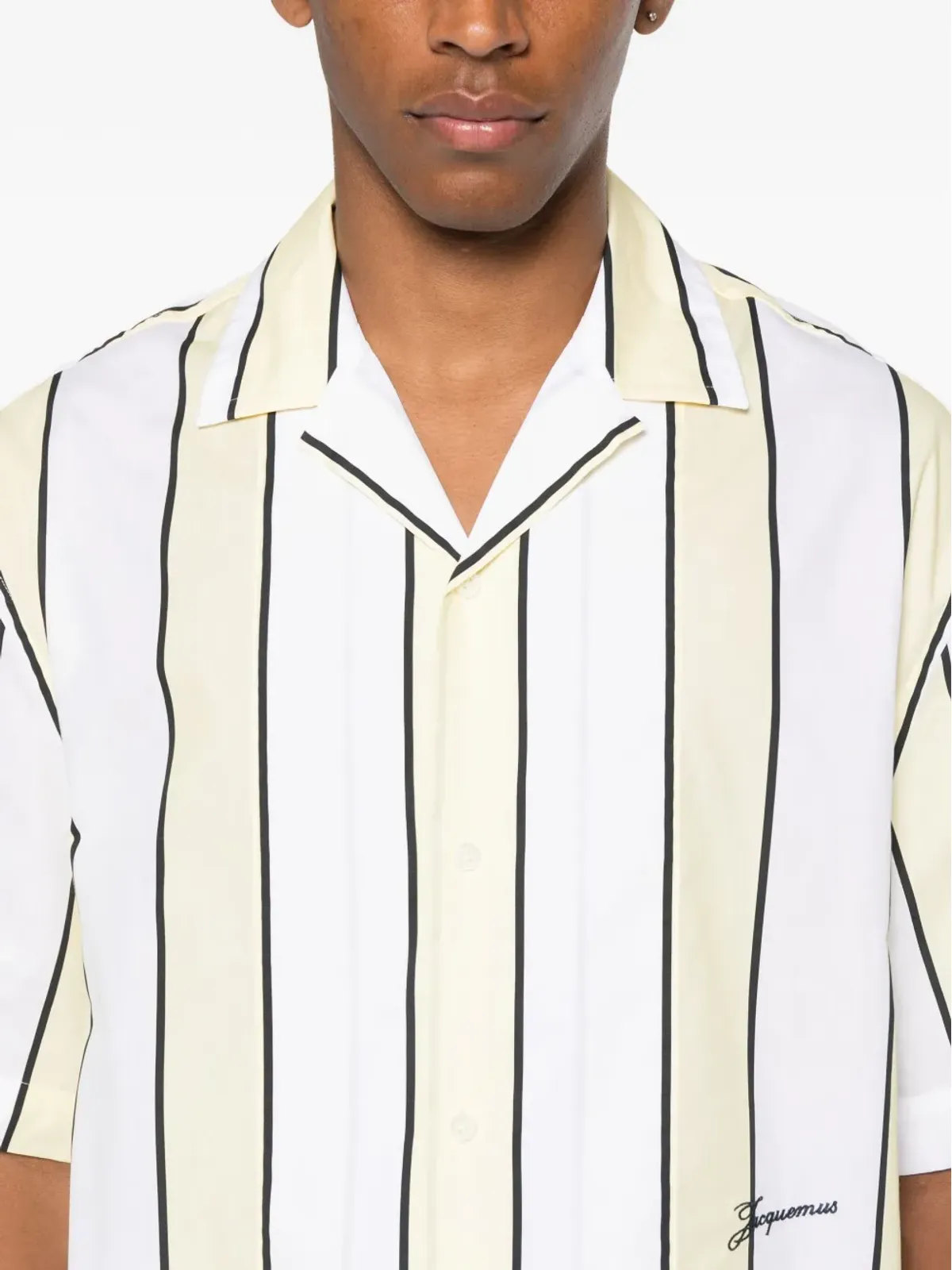 Jacquemus ストライプ半袖シャツ - 画像5