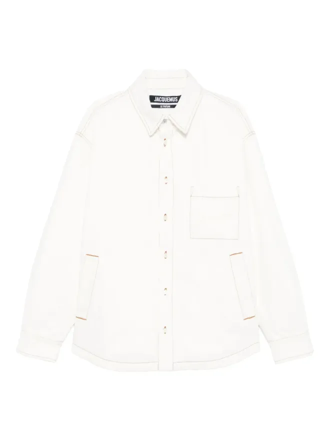JACQUEMUS Jacquemus コントラストステッチ シャツジャケットの商品画像