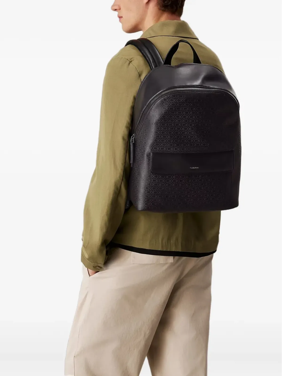 Calvin Klein モノグラムロゴバックパック - 画像2