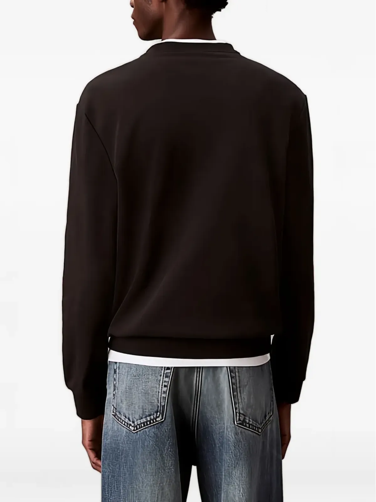 Calvin Klein ロゴパッチ クルーネック スウェット - 画像3