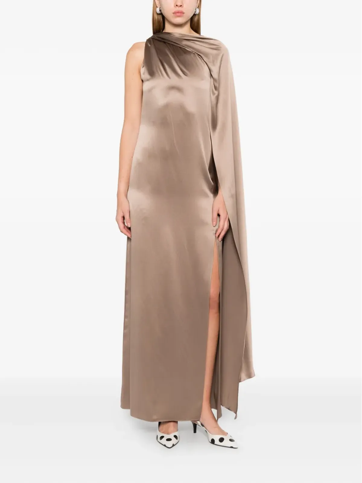 Max Mara ドレープマキシドレス - 画像2