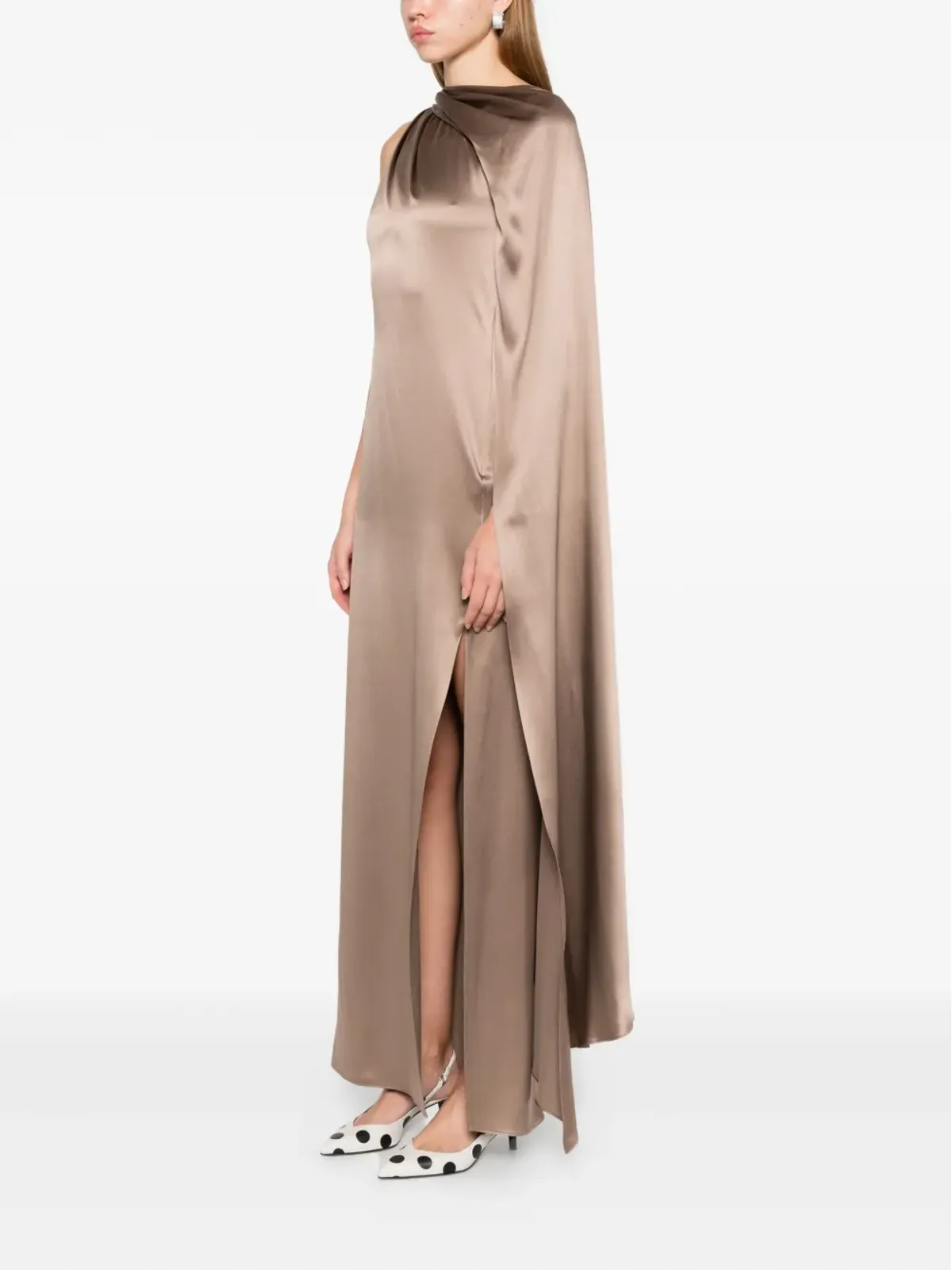 Max Mara ドレープマキシドレス - 画像3