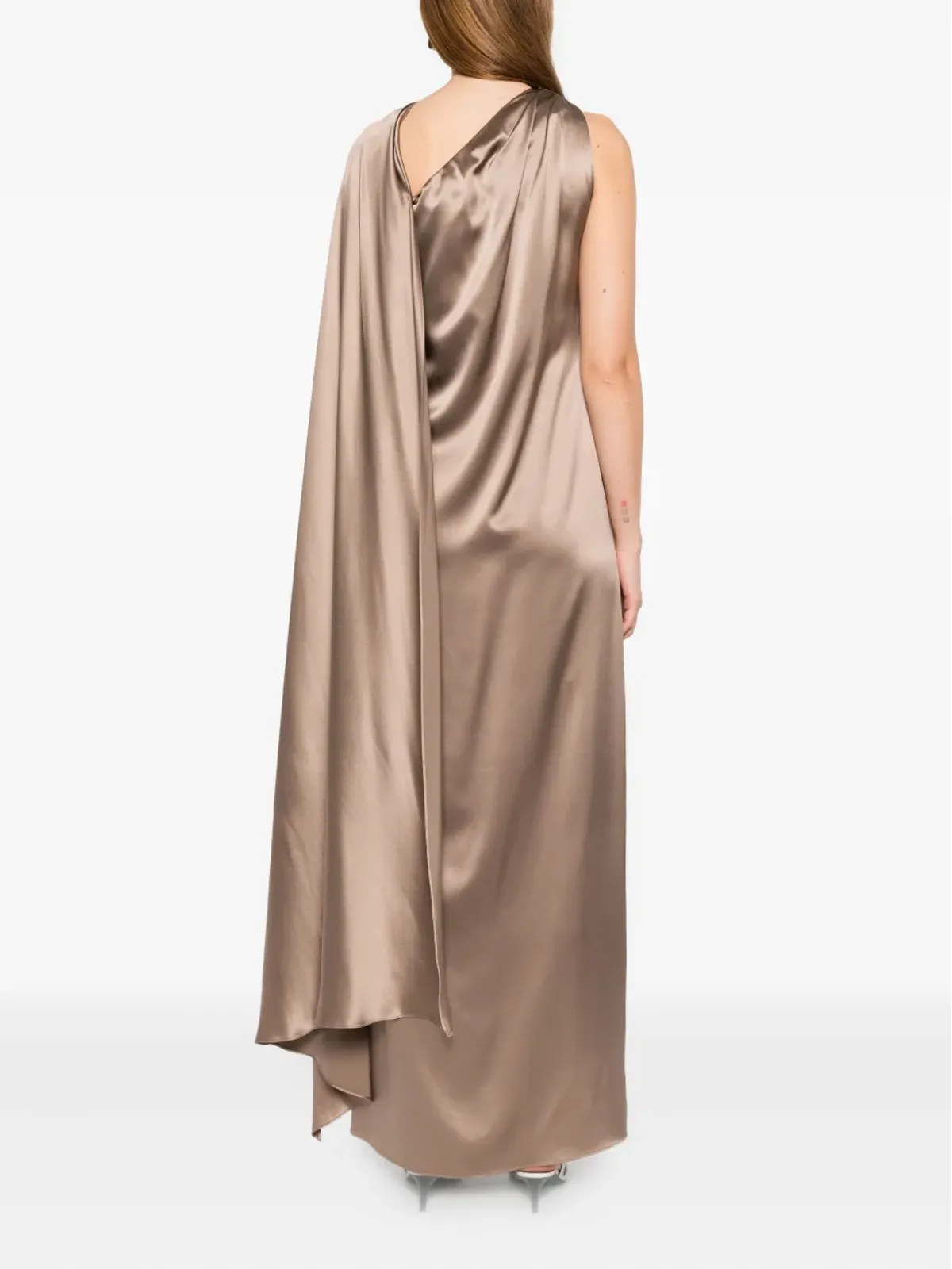 Max Mara ドレープマキシドレス - 画像4