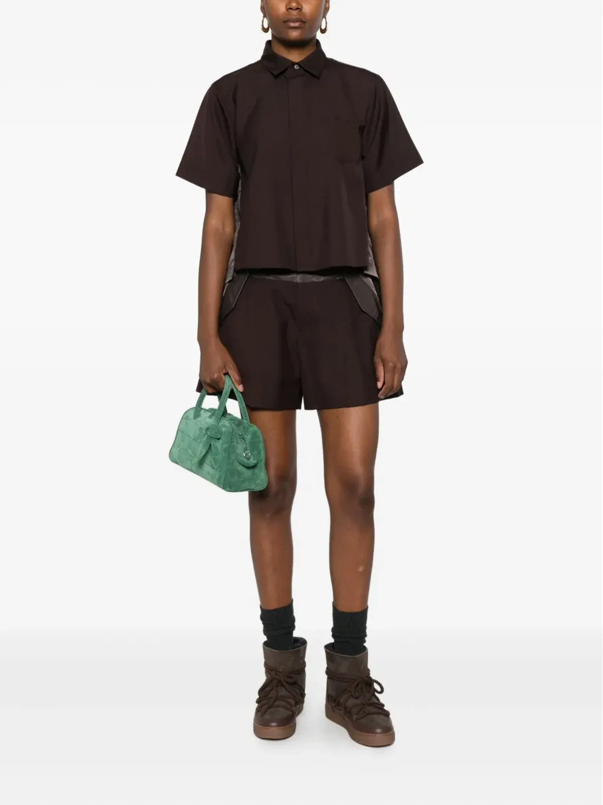 sacai パネルド・テーラードショーツ - 画像2