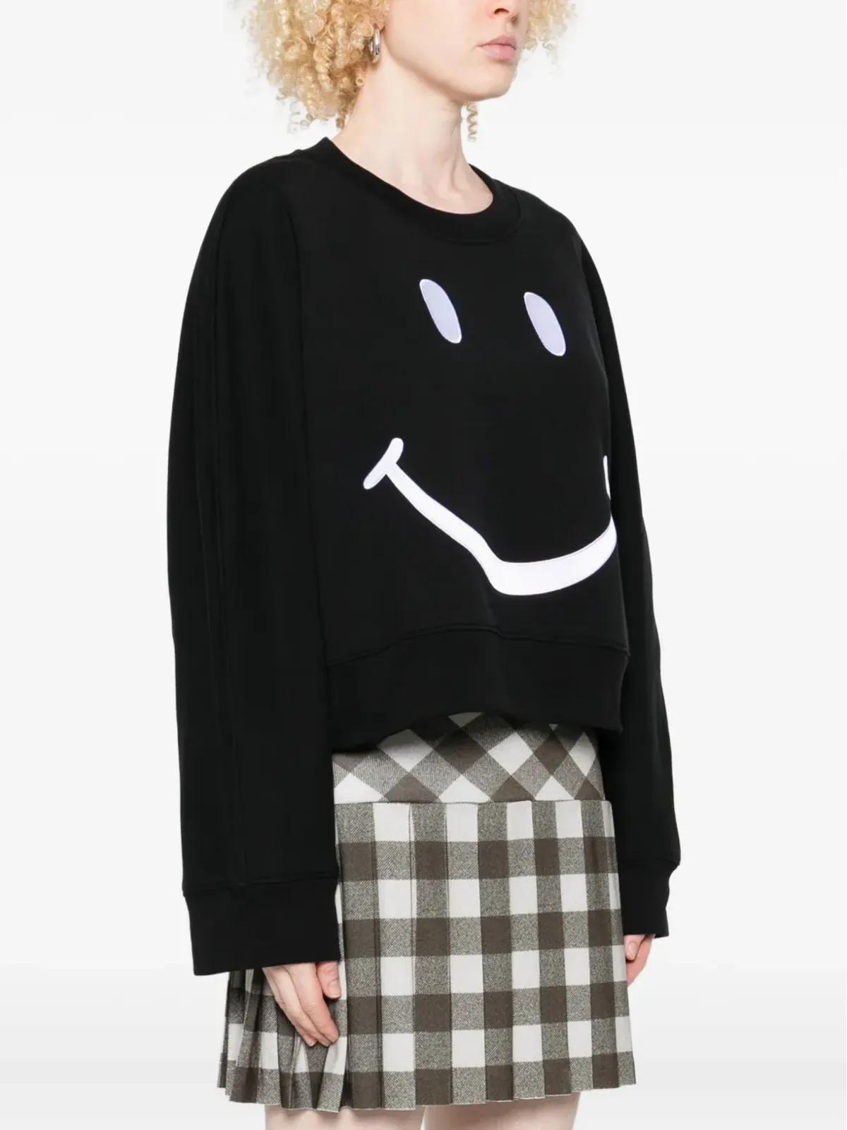 Moschino フェイスプリント スウェットシャツ - ブラック - 画像3