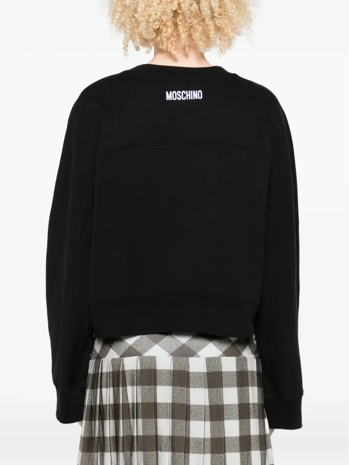 Moschino フェイスプリント スウェットシャツ - ブラック - 画像4