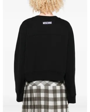 Moschino フェイスプリント スウェットシャツ - ブラック - サムネイル4