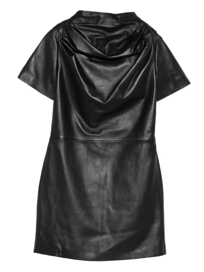 GIUSEPPE DI MORABITO Giuseppe Di Morabito ドレープレザーミニドレスの商品画像