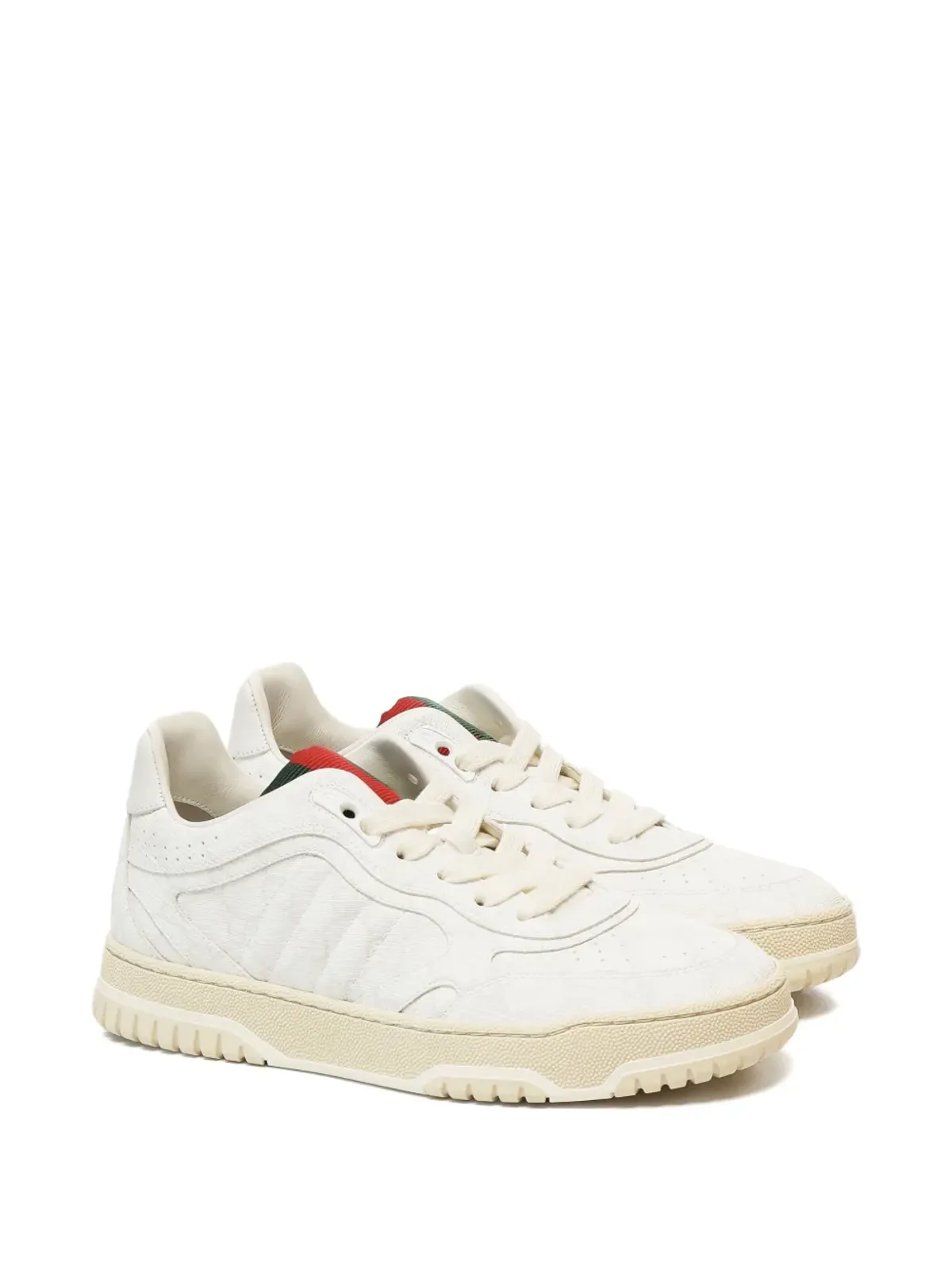 Gucci Re-Web レザー スニーカー - 画像2