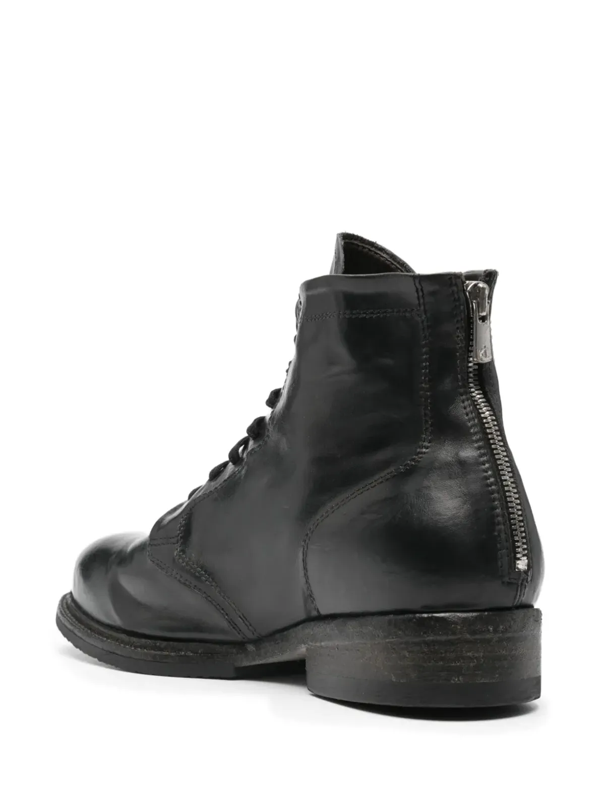 Shoto レースアップジップド バイカーブーツ - 画像3