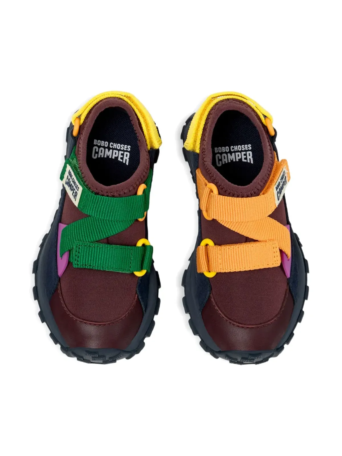 Camper Kids ドリフト トレイル ツインズ ホックアンドループストラップスニーカー レッド - 画像3