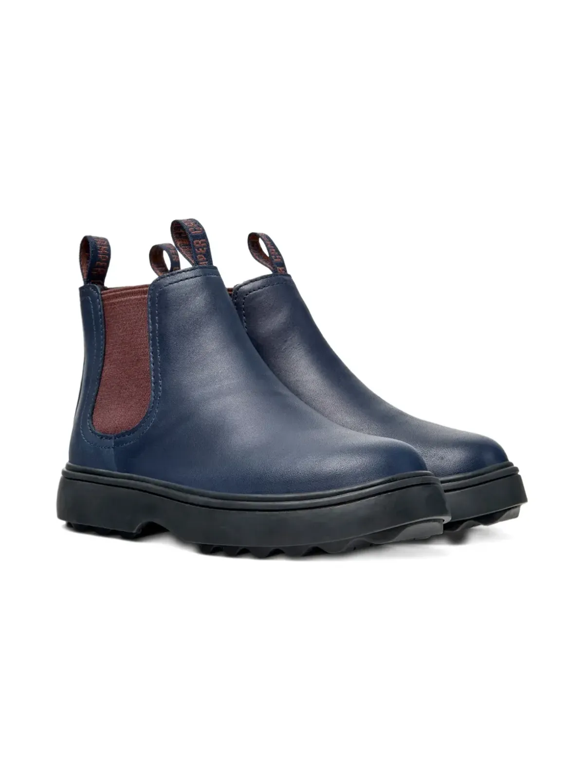 Camper Kids Norte エラスティックパネル レザー アンクルブーツ - ブルー - 画像1