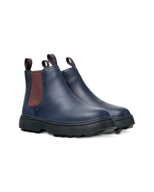 Camper Kids Norte エラスティックパネル レザー アンクルブーツ - ブルー - サムネイル1