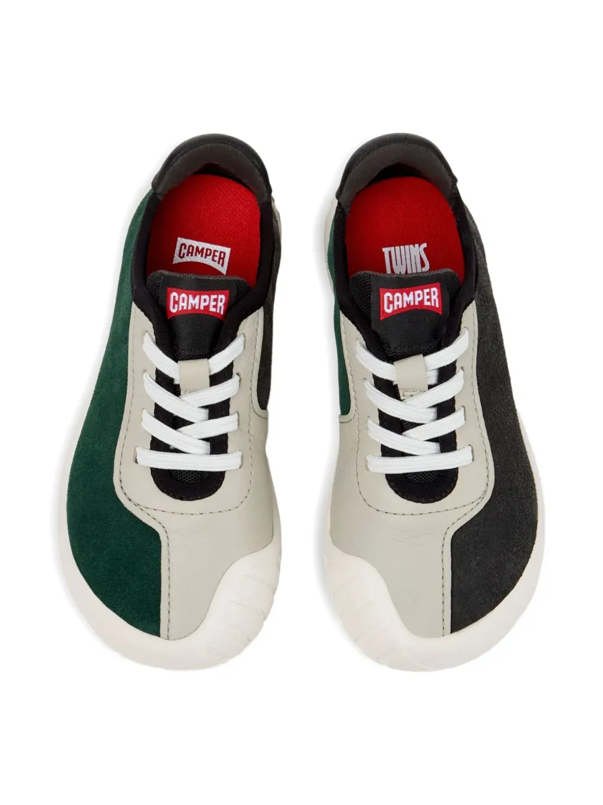 Camper Kids Peu Path スエード レースアップ スニーカー - グリーン - 画像2
