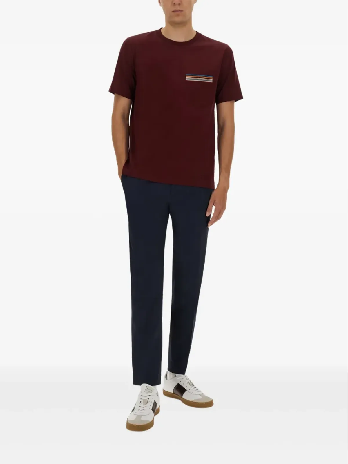 Paul Smith ポール・スミス シグネチャー・ストライプ ポケット Tシャツ - 画像2