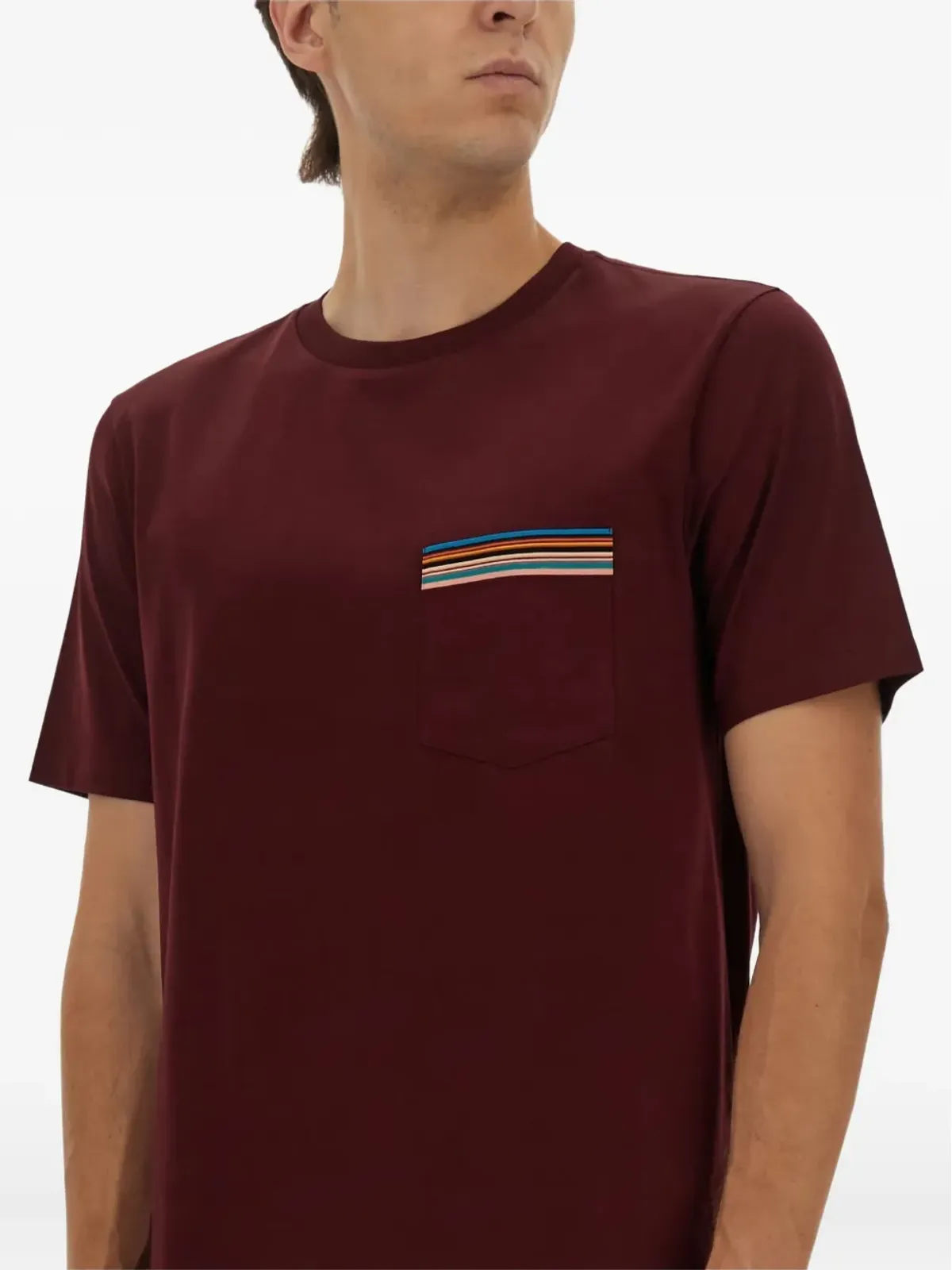 Paul Smith ポール・スミス シグネチャー・ストライプ ポケット Tシャツ - 画像4