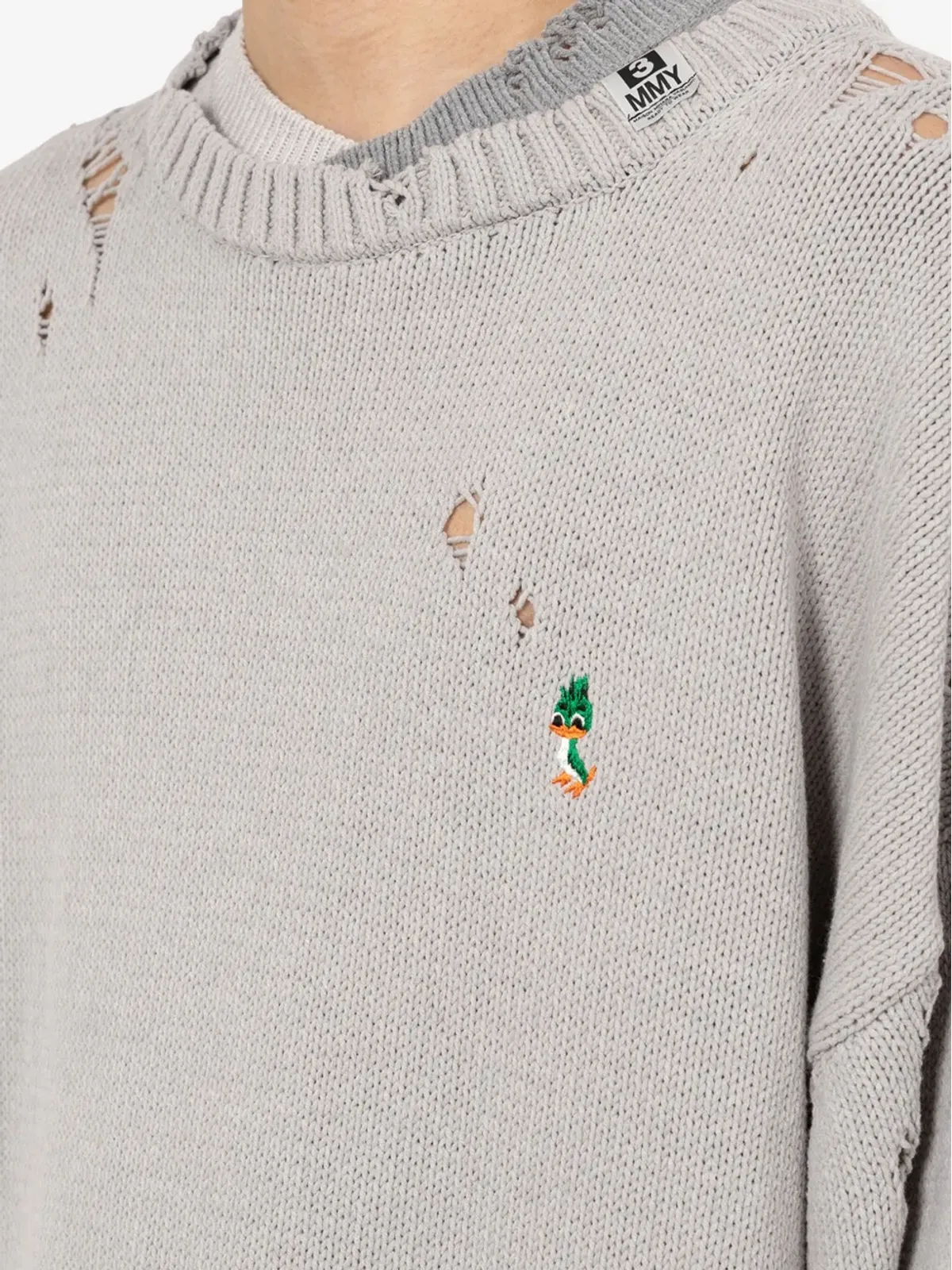 Maison MIHARA YASUHIRO レイヤード ディストレス セーター - 画像5