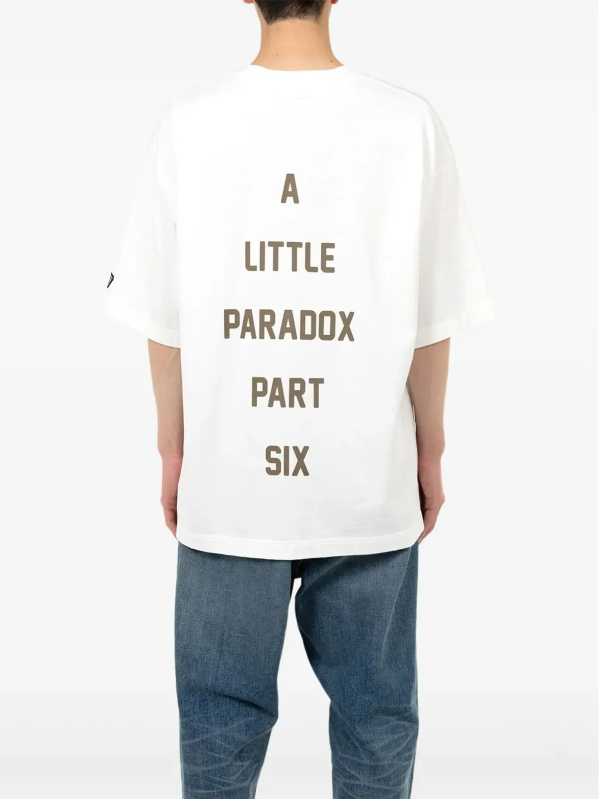 Maison MIHARA YASUHIRO 猫プリントテキストバックTシャツ - 画像3