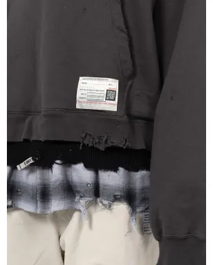 Maison MIHARA YASUHIRO layered distressed hoodie - サムネイル5