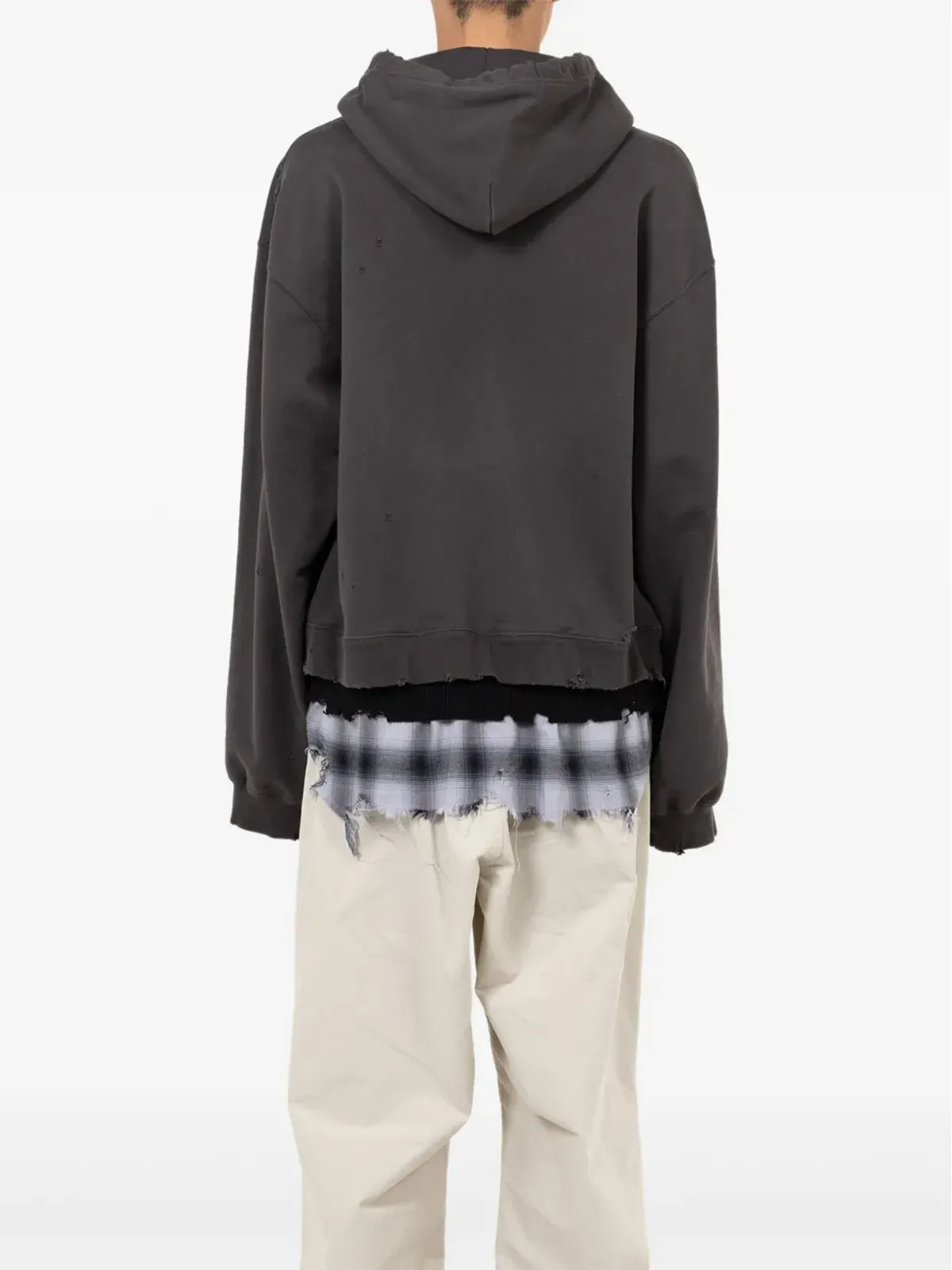 Maison MIHARA YASUHIRO layered distressed hoodie - 画像3