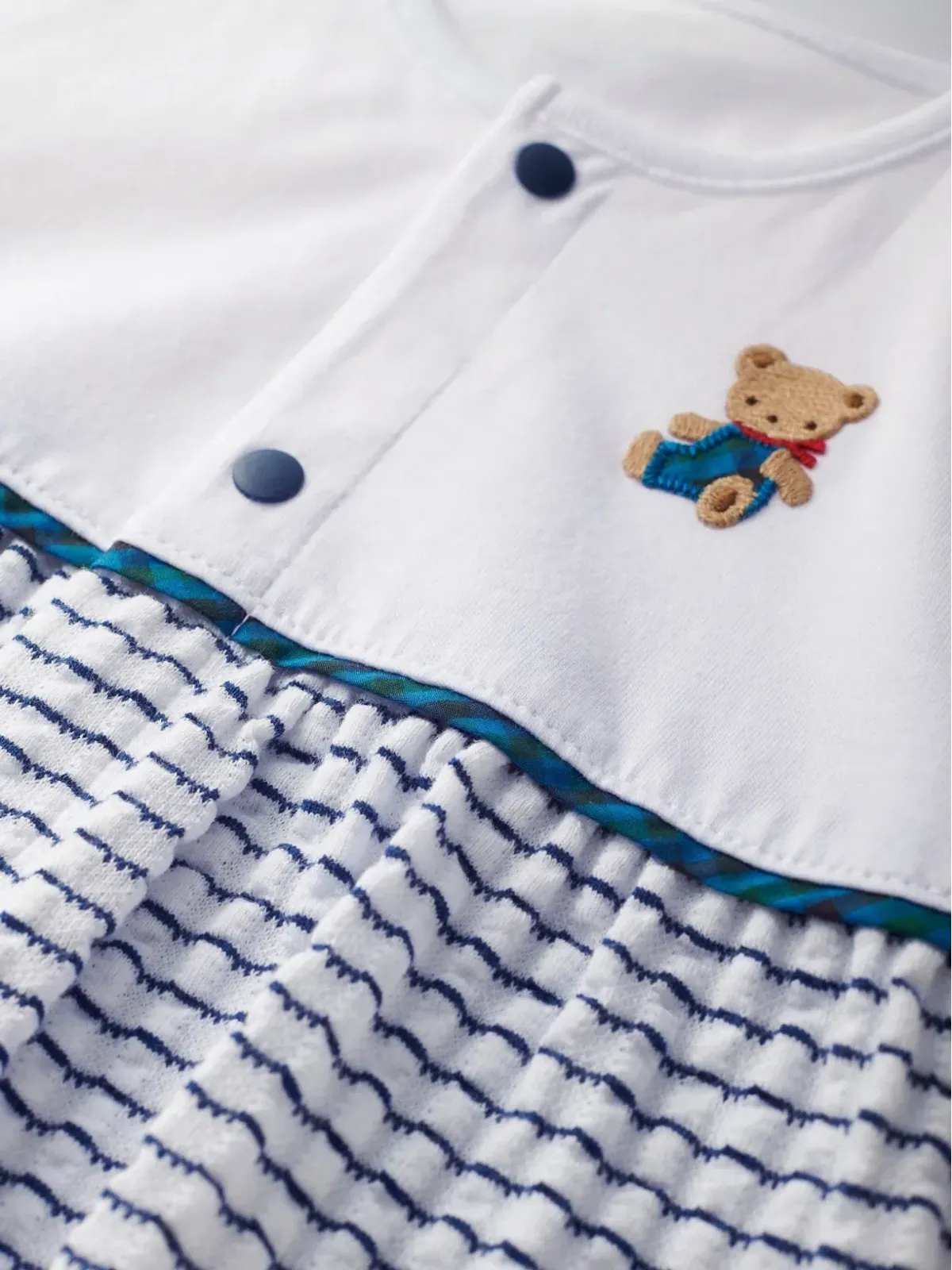 familiar ベア刺繍ロンパース - 画像3
