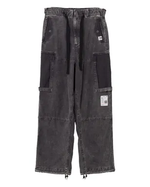 Maison MIHARA YASUHIRO パネル入りドローストリングジーンズ - サムネイル1